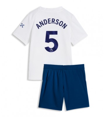Manchester City Elliot Anderson #5 Tredjetrøje Børn 2026-27 Kortærmet (+ Korte bukser)